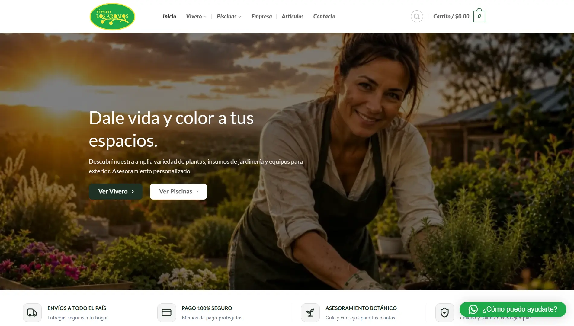 Sitio web de Vivero Los Aromos